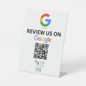 Custom NFC Google Review Stand Template 2