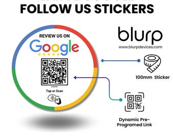 NFC Google Review Large Stickers