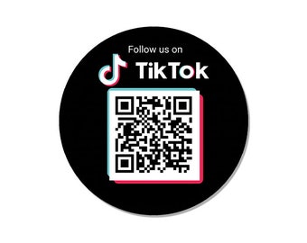 Large NFC TikTok Follow Us Sticker