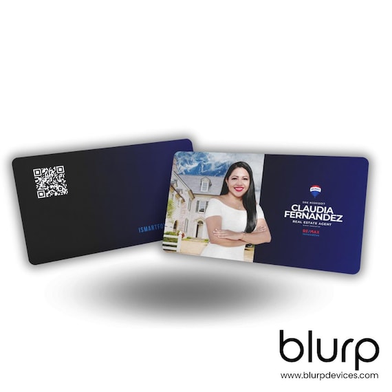 Carte De Visite Connectée, Avec Puce NFC Et QR Code | Propulsé Par