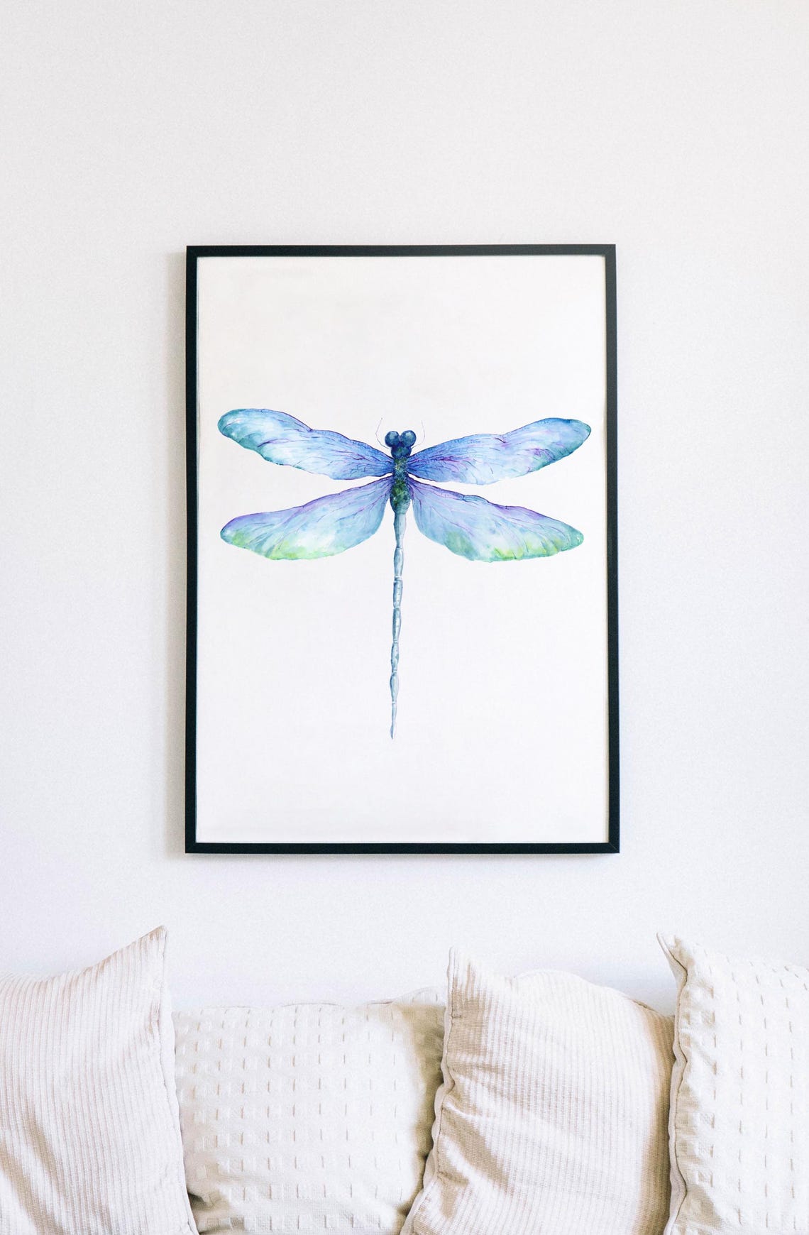 Watercolor Dragonfly Print: Kids Room Wall Art (digital Download) - Etsy