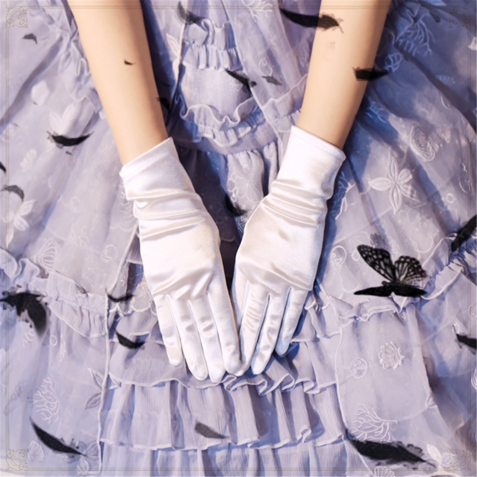 adult costume white opera gloves adult costume white opera gloves