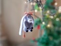 Christmas ornaments Christmas donkey Vintage Dollhouse miniatures Miniature animals Needle felted Miniature figurines product logo