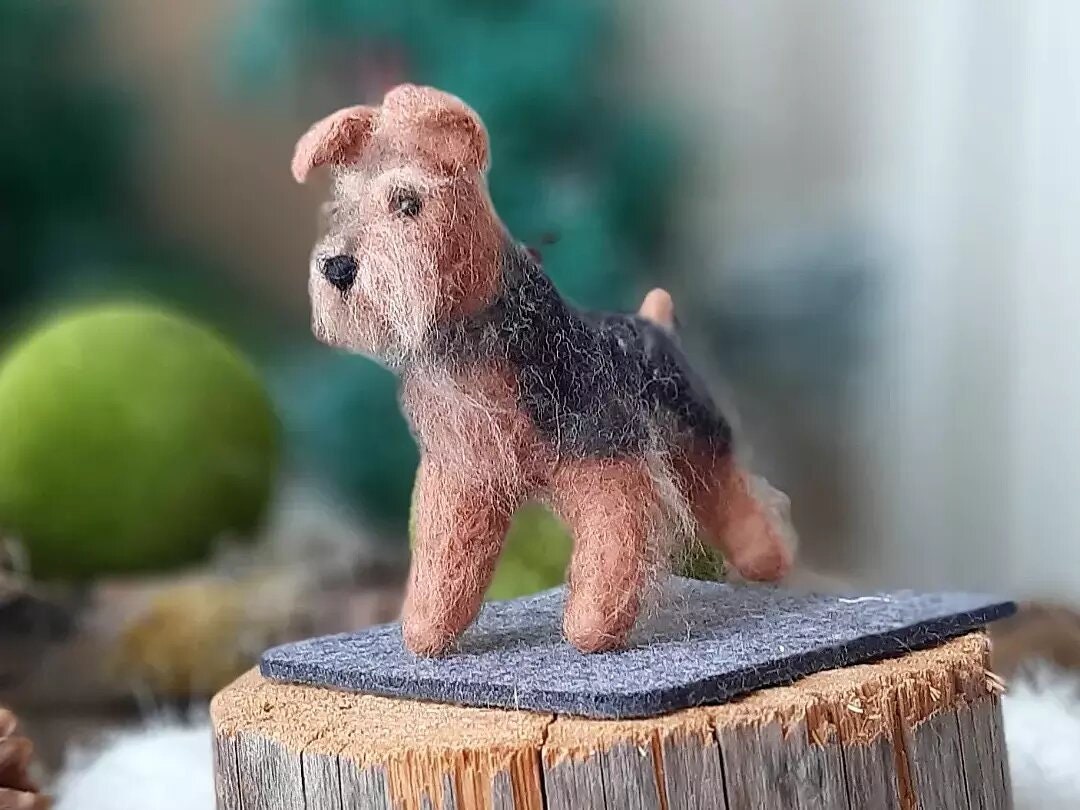 Airedale Dog Airedale Stuffed Animal Custom Plush Dog Replica—12