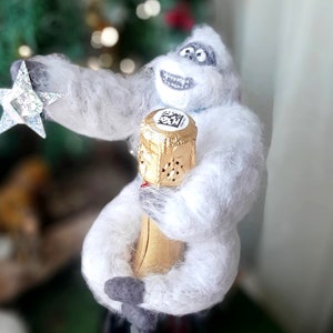 Christmas Tree Topper Abominable Snowman Vintage Christmas