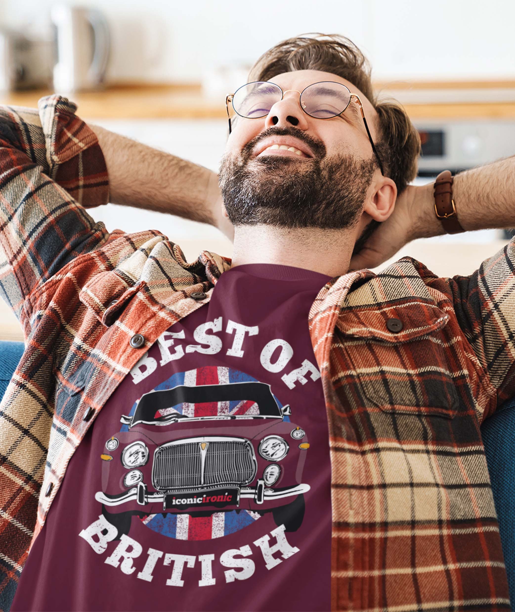 Best of British Rover P5B Coupé T Shirt. Classic Car, Retro.