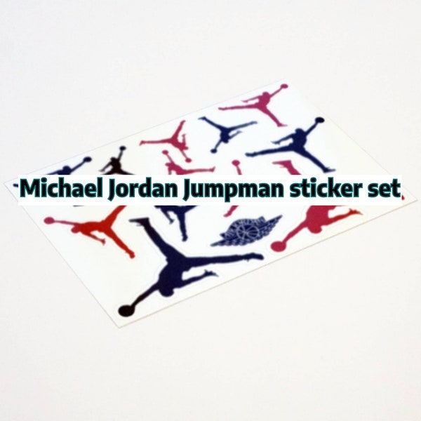Jordan sticker set red
