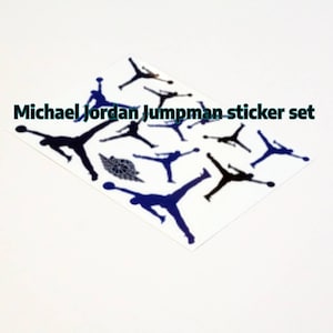Jordan sticker set blue