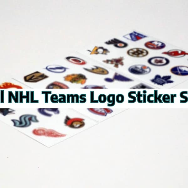 All NHL Teams Logo Sticker Set