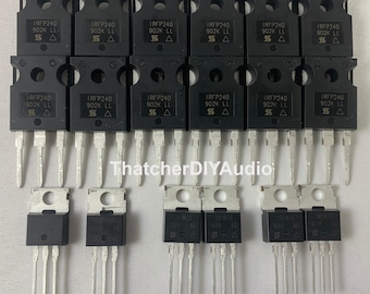 Kit MOSFET Aleph 5 ou 30 - MOSFET IRFP240 et IRF9610 appariés avec précision - Total de 18 pièces