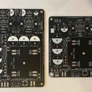 FlexReg Single Rail or Dual Rail Regulated Power Supply PCB for Preamplifier, Headphone amp, Crossover, Filament Supplies, etc.