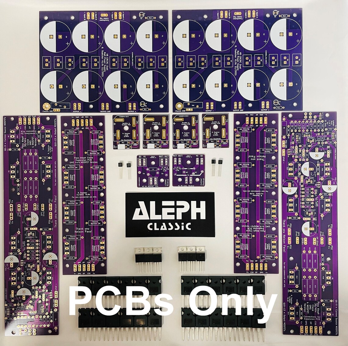 Classic Pass Labs Aleph Amplifier Kits Pcbs ONLY (transistors NOT ...