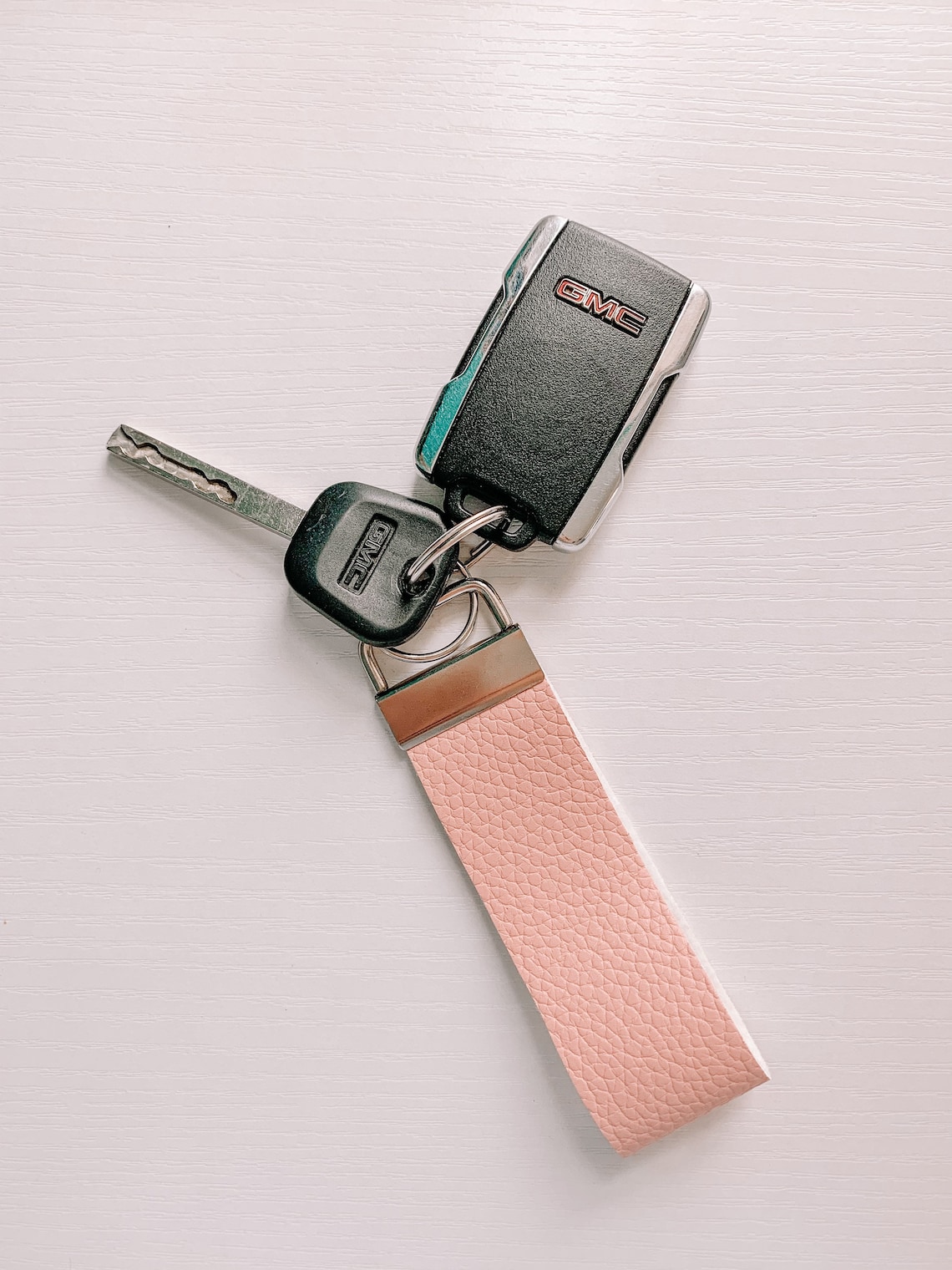 Faux Leather Key Fob Keychains Etsy