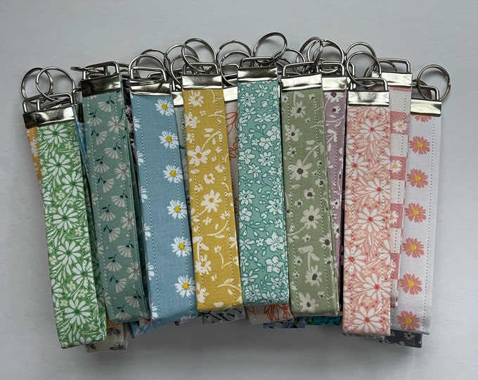 Fabric Wristlet Key Fob Keychains - Etsy