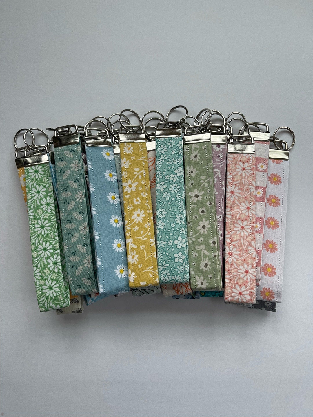 Fabric Wristlet Key Fob Keychains