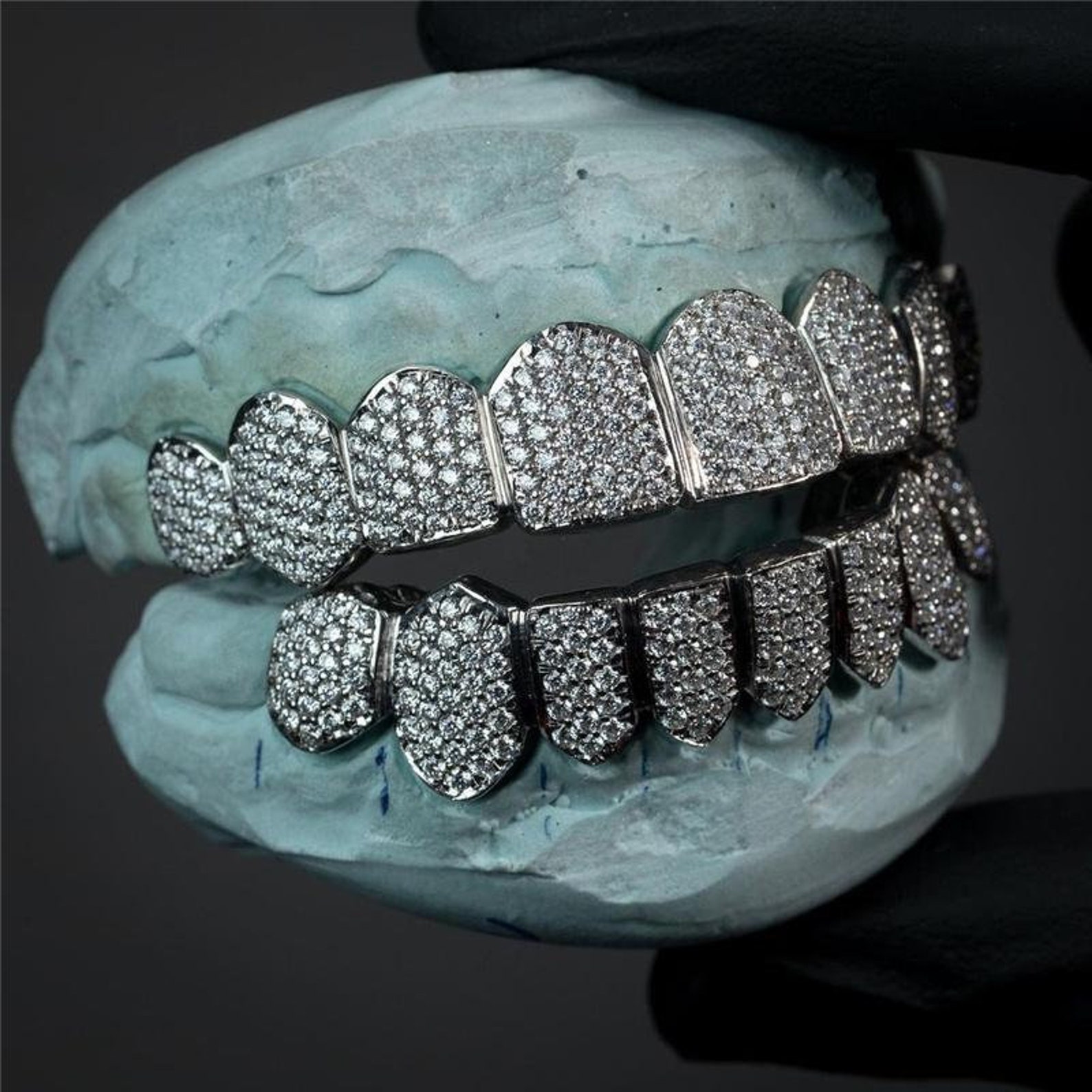 vvs-moissanite-diamond-grill-8-top-and-8-bottom-iced-out-etsy
