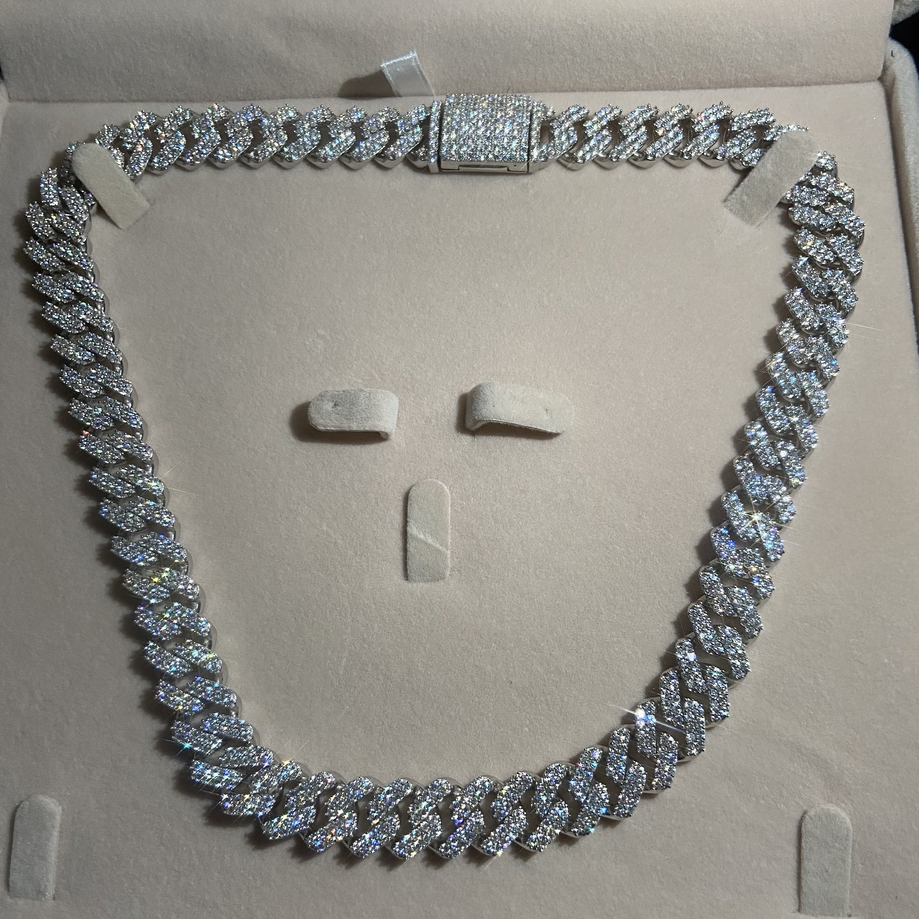 vvs1-diamond-silver-moissanite-cuban-link-chain-necklace-925-etsy