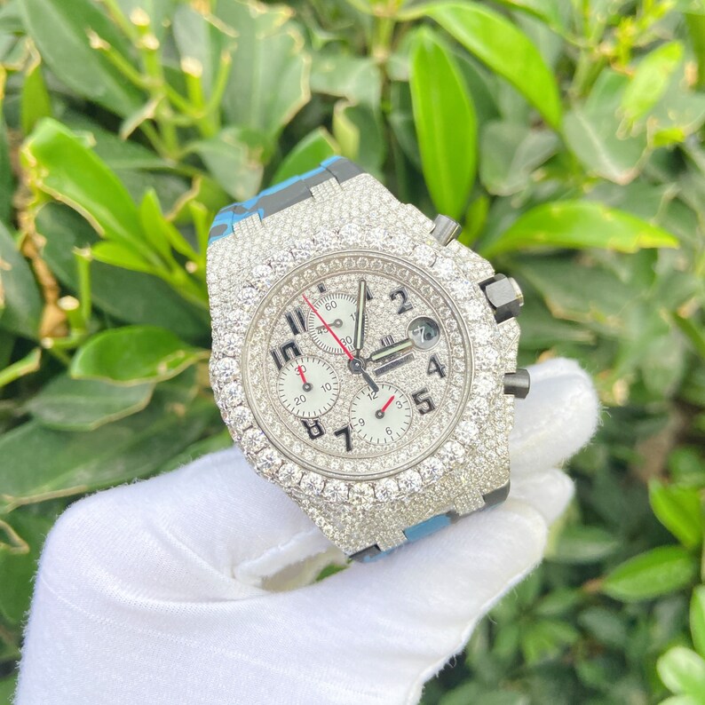fossil watch iced out