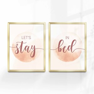 Bedroom Wall Art | Bedroom Art | Set of 2 | Print Set | Seet Dreams | Set Of 2 Wall Art | Print Set | Printable Art | Above Bed Decor | Art