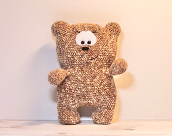 Crochet Gingerbread Teddy Bear, Christmas Handmade Gift
