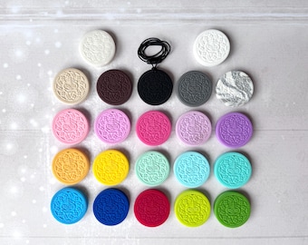 Cookie Chew Necklace, Sensory Jewelry, Silicone Fidget Toy, Stim Chewlery Pendant