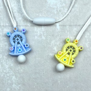 Fidget necklace, time machine, stim toy, sensory necklace, adult fidget toys, stim jewelry, fidgets, sensory toys, stimming toys