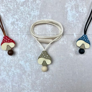 Fidget necklace, mushroom, stim toy, sensory necklace, fidget toys, stim jewelry, fidgeting necklace, sensory toys, fidgets, stimming toys
