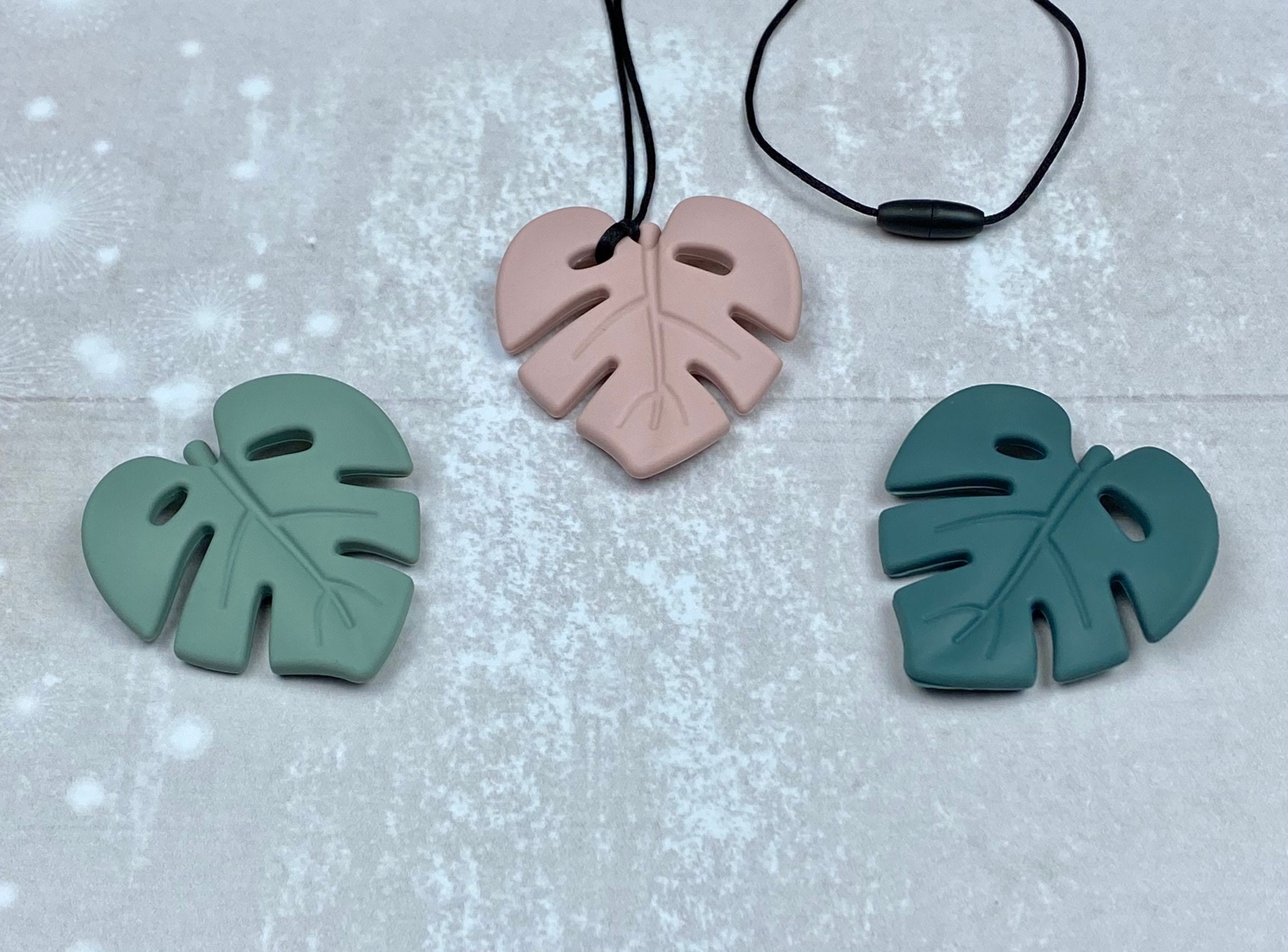 Collane Sensoriali Da Masticare Per Bambini – 8 Pezzi A Forma Di Diamante, Silicone Alimentare, Per Autismo E ADHD