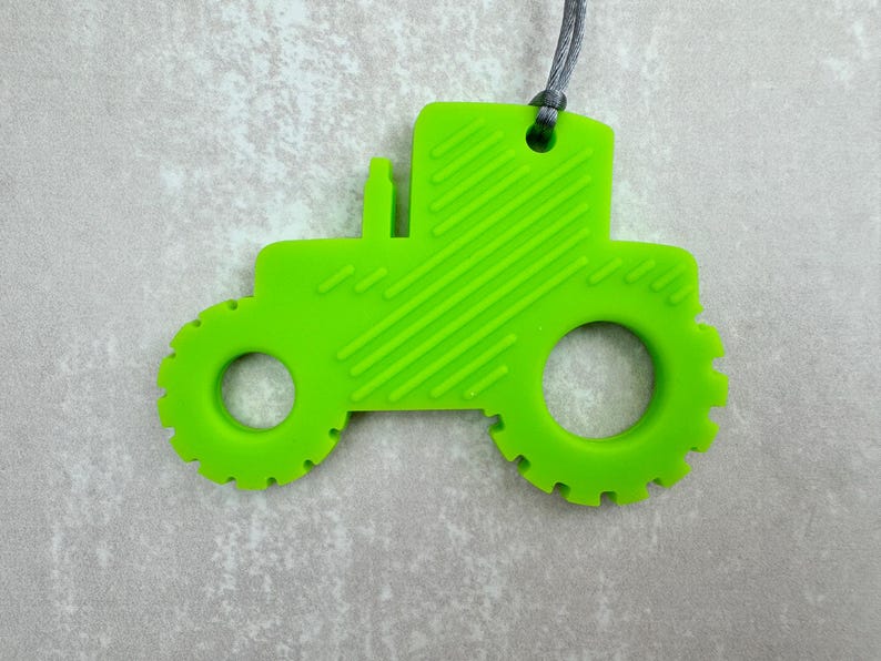 Fidget Necklace Tractor, Chewelry, Stim Toy, Fidgets, Chewlery, Stim ...