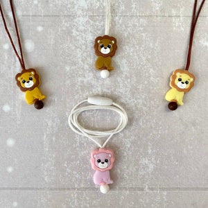 Fidget necklace lion, stim jewelry, fidget toys, sensory necklace, stimming toys
