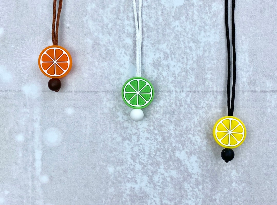 Fidget Necklace, Orange, Fidget Toy Adult, Fruit Necklace, Stimming