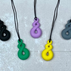 Stim necklace, infinity, chewelry, fidget toys, stim jewelry, fidgets, stim toy, fidget necklace, sensory toys, chewlery, stim toy necklace