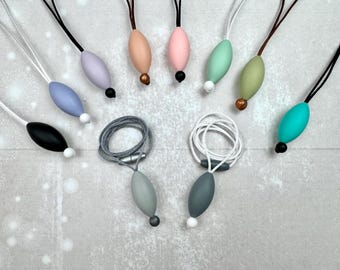 Silicone Fidget Necklace, Sensory Stim Toy, Stimming Jewelry