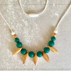 Fidget necklace, juniper wood, stim toy, stim necklace, adult fidget toys, sensory toys, fidgets, unique necklace, stim jewelry