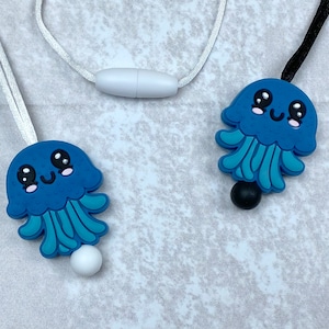 Fidget necklace, jellyfish, stim toy, fidgets, silicone necklace, fidget toys, sensory toys, stim necklace, stimming toys, sensory fidget