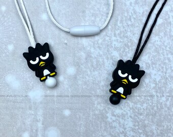 Collar antiestrés de pingüino, juguete sensorial, joyería de silicona para estimulación sensorial.