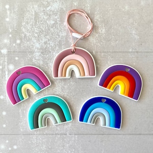 Fidget necklace, rainbow, fidget toys, stim necklace, chewlery, stim toy, fidgets, sensory toys, stimming toys, stim jewelry