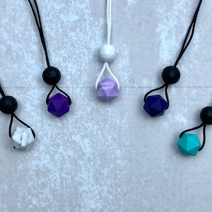 Fidget necklace, hexagon, stim necklace, fidget toys, stim jewelry, sensory toys, stim necklace, fidgets, stimming toys, silicone necklace