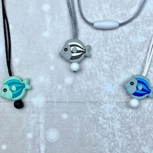 Fidget-ketting vis, stim-speelgoed, fidgets, zintuiglijk speelgoed, stim-ketting, fidget-speelgoed, stim-sieraden, stim-speelgoed, siliconenketting