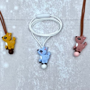 Fidget necklace, deer, stim toy, sensory necklace, christmas gifts, fidget toys, stim jewelry, fidgets, stimming toys, sensory toys