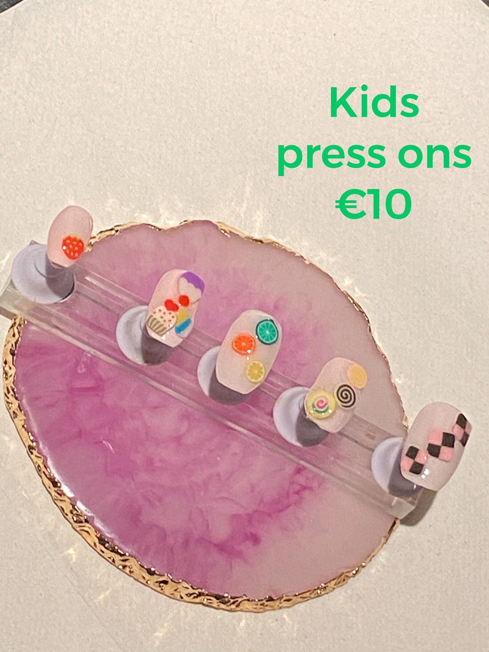 Kids fun press on nails | Etsy