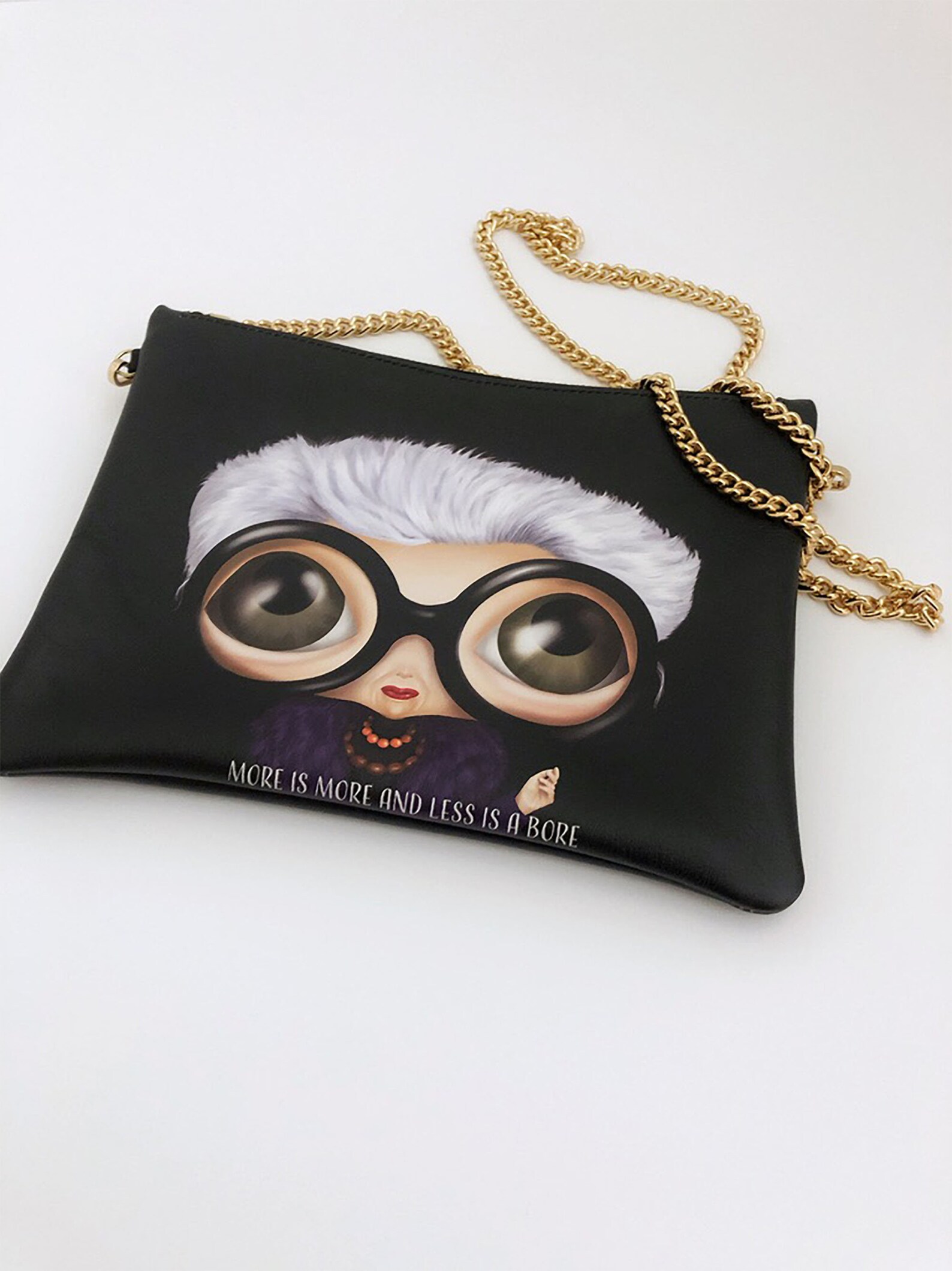 Iris Apfel Limited Edition Chain Bag Etsy UK