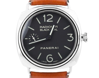 Panerai Radiomir Black Seal PAM183 Steel Leather Manual 45mm PAM00183 Watch