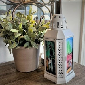 Wizard of Oz inspired lantern- Light Gray or Black lantern