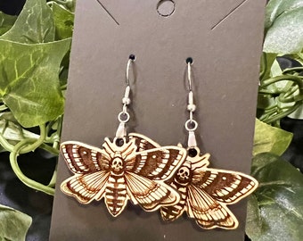 Death Moth Earrings