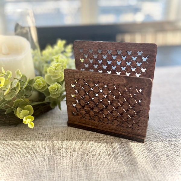 Hidden Mickey Napkin Holder choice of finish