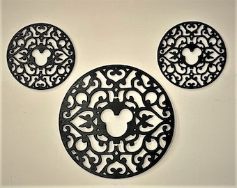 Mickey Wall Decor Rounds, 3 pc set