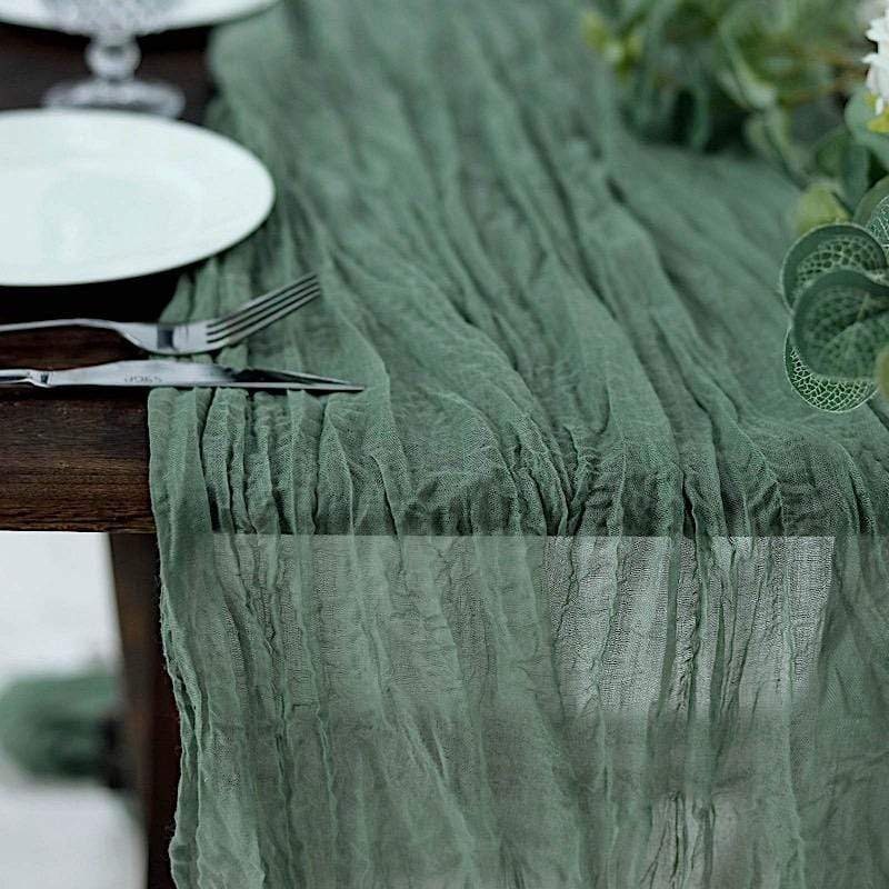10 Feet Olive Green Cotton Cheesecloth Gauze Table Runner | Etsy