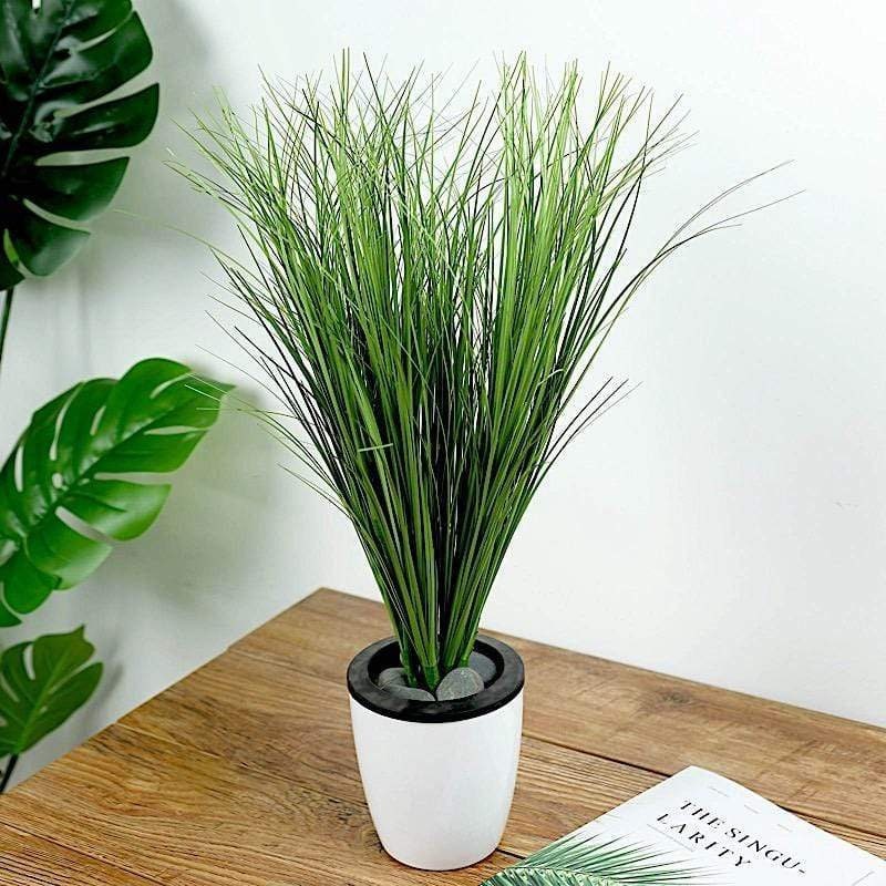 3 Green 20 in Tall Artificial Grass Sprays Stems Etsy