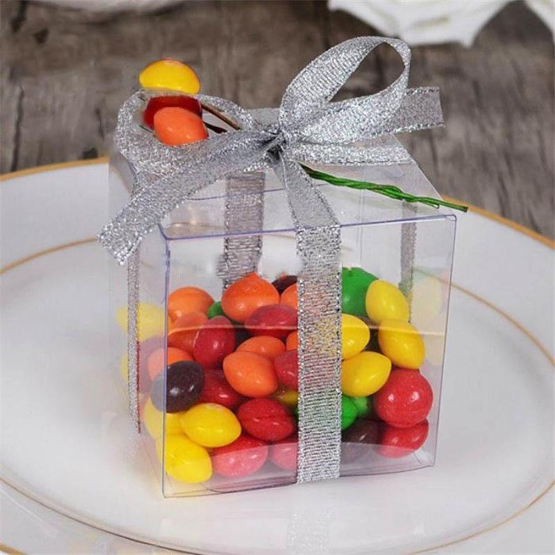 25 2 x 2 in. Clear Wedding Favor Boxes Etsy